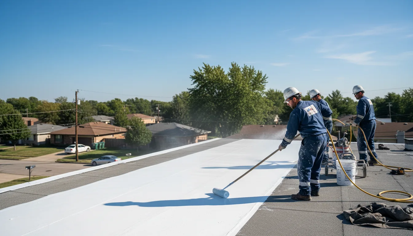 Commercial roof coating in Bristol, VT near me